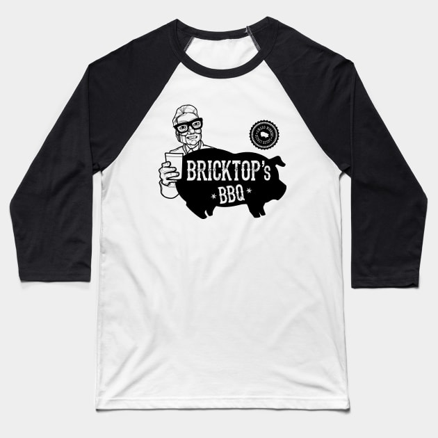 Bricktop's BBQ 2 Baseball T-Shirt by Seventoes